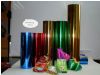metalized holographic gold &silver coated roll paper/cardpaper